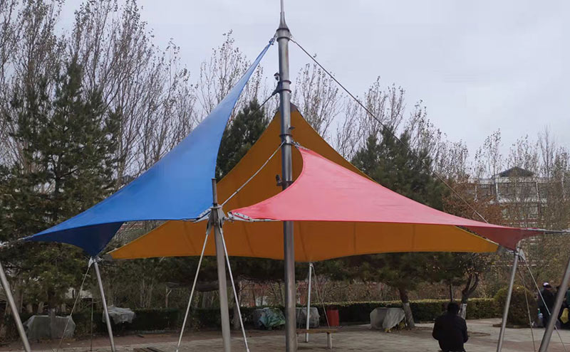 張拉膜車(chē)棚 張拉膜車(chē)棚